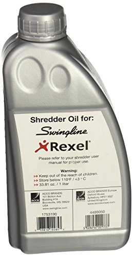 GBC Shredder Oil, For Self Oil TAA Compliant Shredders, 1 Liter (1753190)