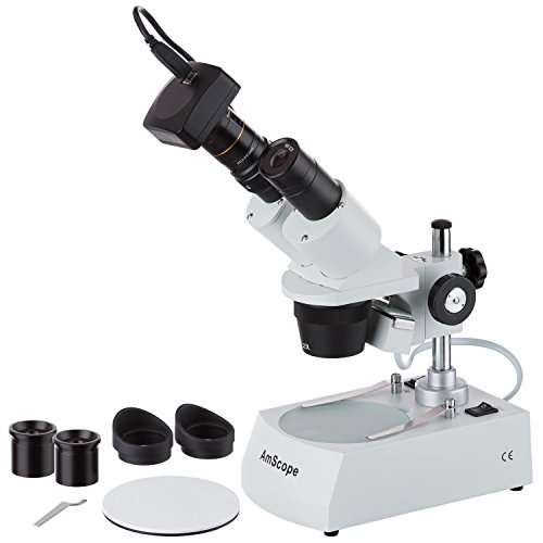 AmScope SE306R-PZ-3M 20X-40X-80X Forward Stereo Microscope + 3MP Digital Camera | The Storepaperoomates Retail Market - Fast Affordable Shopping