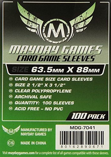 Mayday Game Card Sleeves 2 1/2″ X 3 1/2″ (100 Pack)
