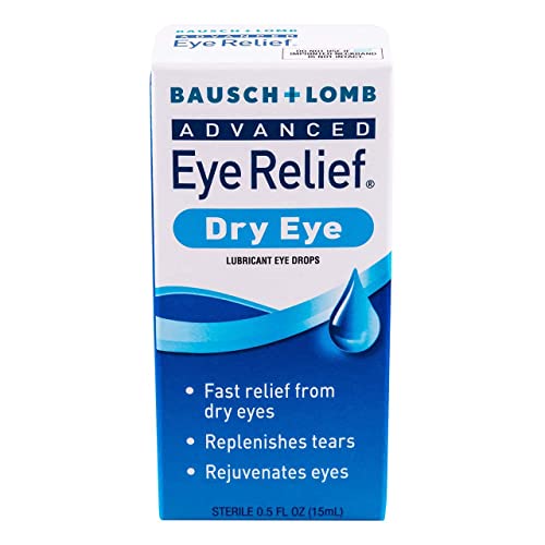 Bausch & Lomb Advanced Eye Relief Rejuvenation Lubricant Eye Drops 0.50 oz (Pack of 4)