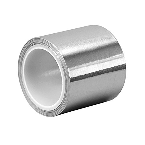 3M 3311 Silver Aluminum Foil Tape – 1 in. x 5 yd. Vapor Resistant Rubber Adhesive Foil Tape Roll. Adhesives and Tapes