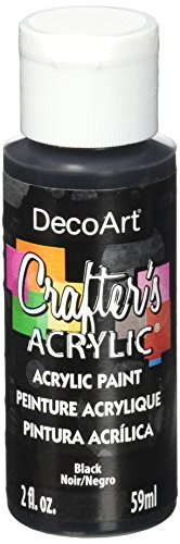 DecoArt Crafter’s Acrylic Paint, 2-Ounce, Black