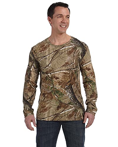 Code Five™ Men’s 100% Ringspun Cotton Licensed Realtree® Camouflage Crew Neck Long Sleeve Tee