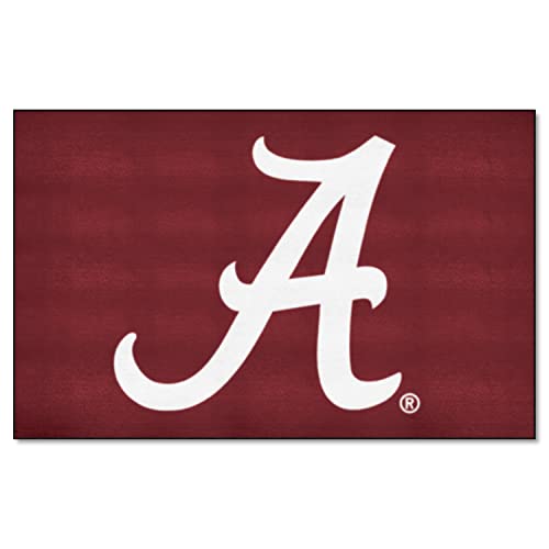 FANMATS 8304 Alabama Crimson Tide Ulti-Mat Rug – 5ft. x 8ft. | Sports Fan Area Rug, Home Decor Rug and Tailgating Mat – A Primary Logo, Crimson