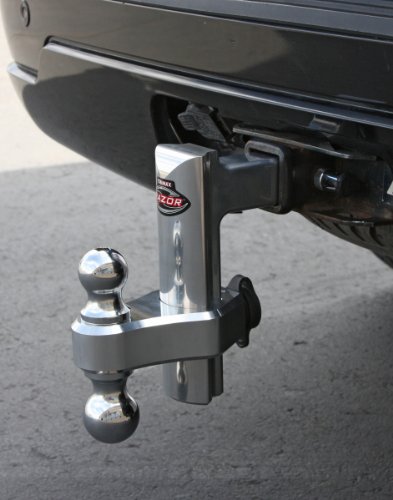 Trimax TRZ8AL 8″ Premium Aluminum Adjustable Hitch with Dual Hitch Ball and T5 Receiver Lock, Polished Aluminum | The Storepaperoomates Retail Market - Fast Affordable Shopping