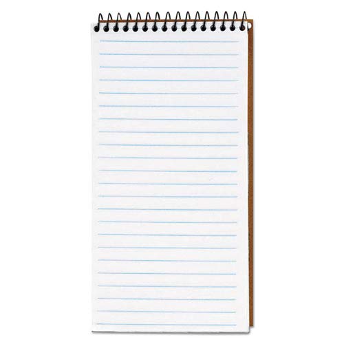 TOPS Products – TOPS – Second Nature Spiral Reporter/Steno Notebook, Gregg Rule, 4 x 8, WE, 70-Sheet – Sold As 1 Each – Gregg ruled sheets, 25 narrow lines, 5/16 wide. – Spiral bound white paper. –