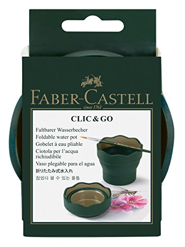 Faber-Castell Clic & Go Artist Water Cup – Dark Green | The Storepaperoomates Retail Market - Fast Affordable Shopping