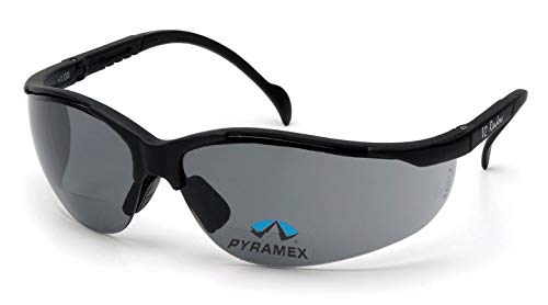 Pyramex Safety Glasses – Venture Ii Bifocal Safety Glasses – Gray Lens – +2.0 Lens