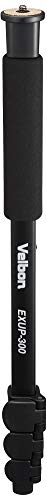 Velbon EXUP-300 409300 Monopod, 4 Tiers, Lever Lock Leg Diameter 0.8 inches (20 mm), Small, Head Base Diameter 1.1 inches (28 mm), Aluminum Legs