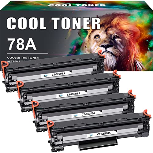 Cool Toner Compatible Toner Cartridge Replacement for HP 78A CE278A Toner 1536dnf MFP P1606dn 1606dn P1606 MFP M1536dnf P1566 P1560 Toner Cartridge Printer Ink (Black, 4-Pack)