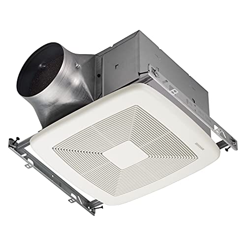 Broan-NuTone ZB80 ENERGY STAR Certified Ventilation Fan, 4″ Round, 6″ Round, White
