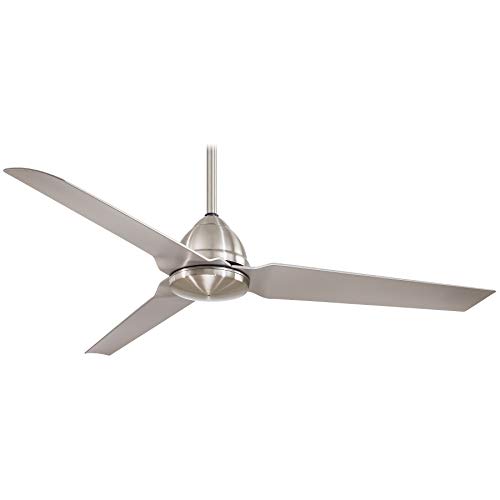 Minka-Aire F753-BNW, Java Brushed Nickel Wet 54″ Outdoor Ceiling Fan with Remote Control