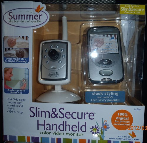 Slim&secure Handheld Color Video Monitor – Silver