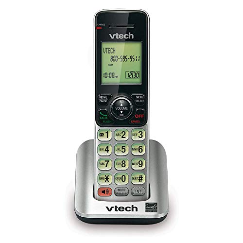VTech CS6609 Cordless Accessory Handset – Requires a compatible phone system purchased separately (VTech CS6619, CS6629, CS6648, or CS6649),Silver/black