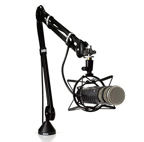 Rode Procaster Broadcast Quality Dynamic Microphone with Rode PSA 1 Mount Studio Mic Boom Arm & PSM 1 Shockmount Bundle