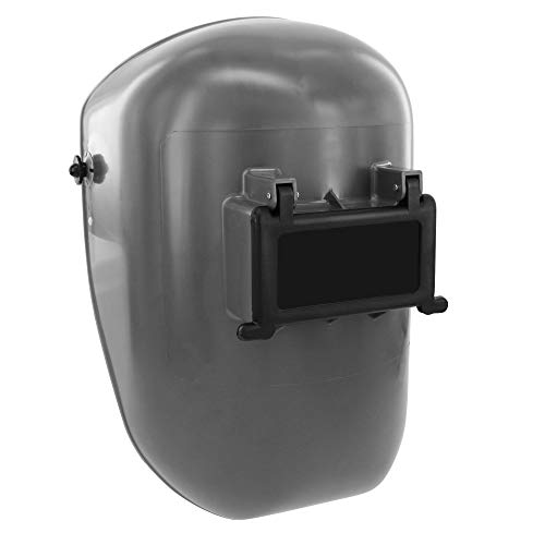 Fibre-Metal by Honeywell Tigerhood Classic Thermoplastic Welding Helmet with Speedy Loop Hard Hat Mount, Gray (5906GY) Medium