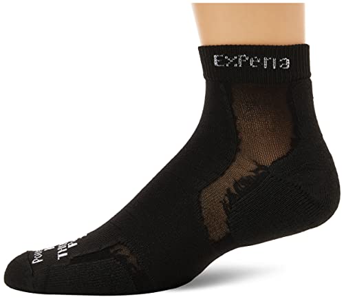 thorlos mens Xcmu Thin Cushion Running Low Cut athletic socks, Black, X-Large US