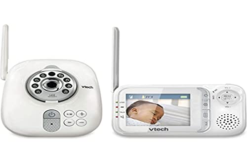 VTech VM321 Video Baby Monitor with Automatic Infrared Night Vision, Adjustable Camera, Zoom, 5 Soothing Lullabies & 1,000 Feet of Range