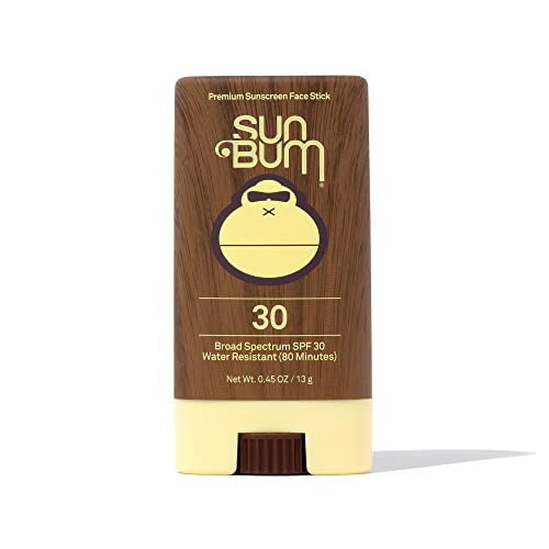 Sun Bum Original SPF 30 Sunscreen Face Stick, Vegan and Reef Friendly (Octinoxate & Oxybenzone Free) Broad Spectrum Moisturizing Roll-On UVA/UVB Sunscreen with Vitamin E, .45 oz