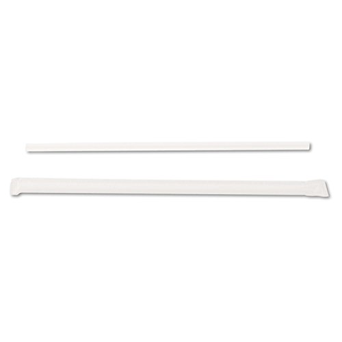 Dixie Jw74 Jumbo Straws, 7 3/4-Inch, Plastic, Translucent, 500/Box