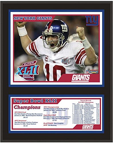 New York Giants Super Bowl XLII Champions Plaque – NFL Team Plaques and Collages