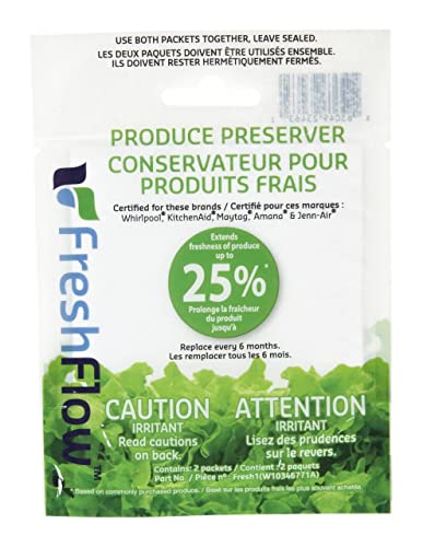 Fresh Flow W10346771A Produce Preserver Keep Fresh Packet Refill