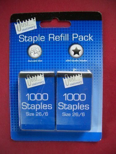 2000 x Staples 26/6 Fits Rexel No 56 Boxed 1000