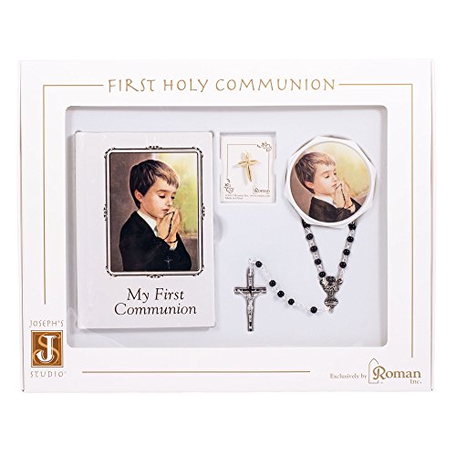 Praying Boy My First Communion Book and Rosary Set of 5