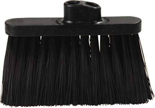 CFS 3685403 Flo-Pac Duo Sweep Stiff Filament Light Industrial Broom Head, Polypropylene Bristles, 11″ Trim x 11″ Width Bristle, 7″ Overall Length, Black