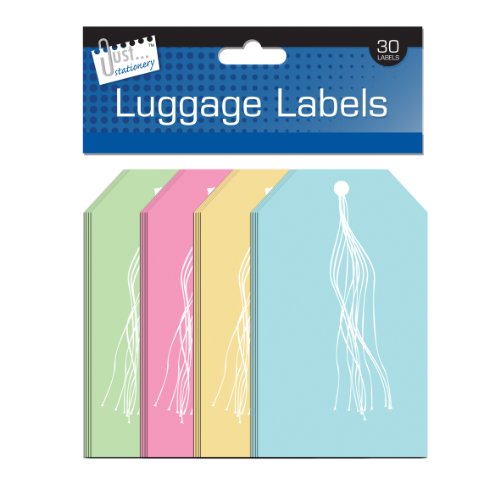 Just Stationery 135x75mm Luggage Label (Pack of 30)
