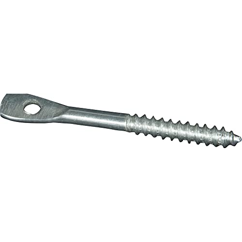 Suspend-It 8856-6 3 in. x 1/4 in. Eye Lag Screws for Wood Joists to Install Suspended Drop Ceilings (100-Pack), Silver