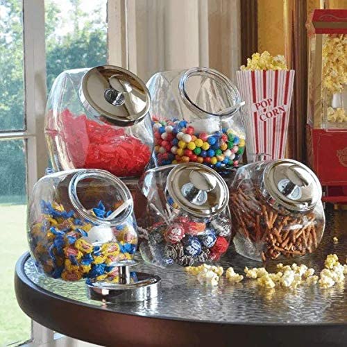 Anchor Hocking Glass Penny Candy Jar with Chrome Cover, 1/2 Gallon | The Storepaperoomates Retail Market - Fast Affordable Shopping