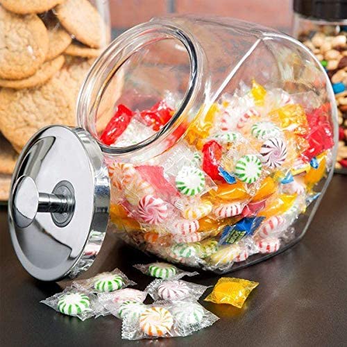 Anchor Hocking Glass Penny Candy Jar with Chrome Cover, 1/2 Gallon | The Storepaperoomates Retail Market - Fast Affordable Shopping