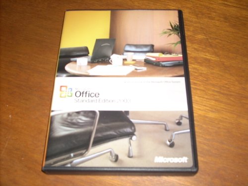 Microsoft Office Standard Edition 2003 Software (2000/XP) CD and User Guide in original clamshell case