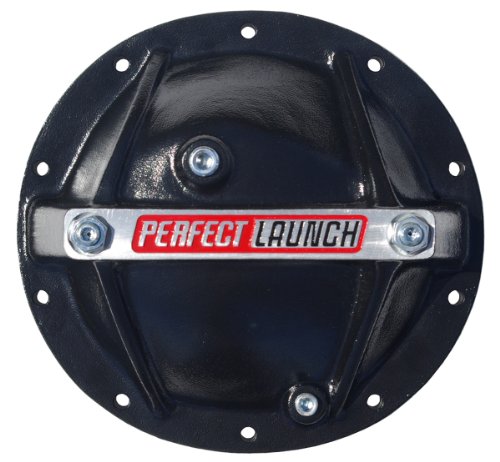 Proform 66668 Black Aluminum Differential Cover with Perfect Launch Logo and Bearing Cap Stabilizer Bolts for GM