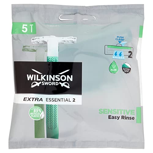 Wilkinson Sword Extra II Sensitive Male Disposable Razors 5 per Pack, 0.1 kg