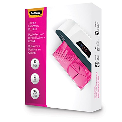 Fellowes 52042 Glossy Pouches – Letter 10 mil 50 pack
