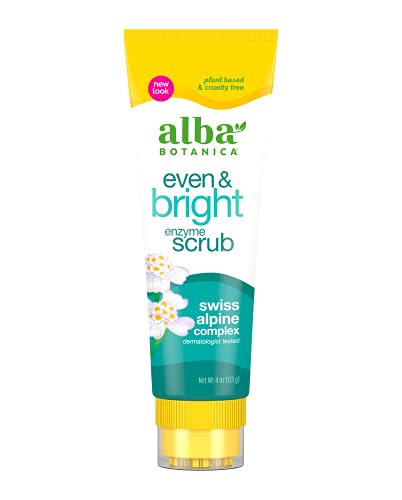 Alba Botanica Even & Bright Enzyme Scrub, 4 Oz (Packaging May Vary)