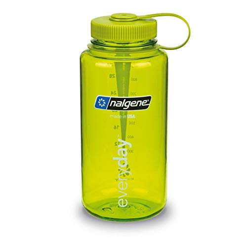 Nalgene Tritan Wide Mouth BPA-Free Water Bottle, Green, 32 oz