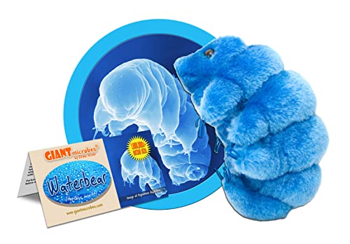 GIANTmicrobes Waterbear Plush – Learn About Microscopic Life with This Cuddly Plush, Unique Gift for Family, Friends, Tardigrade Fans, Scientists, Educators and Students