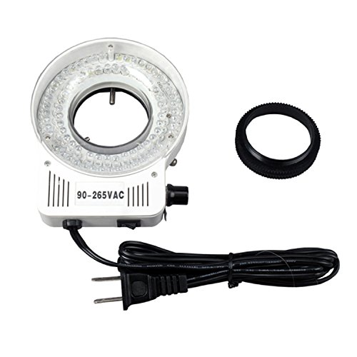 AmScope LED-80S 80 LED Microscope Compact Ring Light with Built-in Dimmer