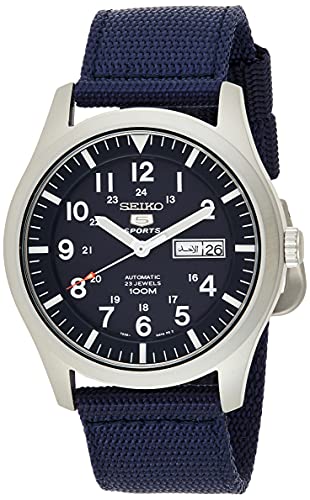 SEIKO Men’s Analogue Automatic Watch with Textile Strap SNZG11K1