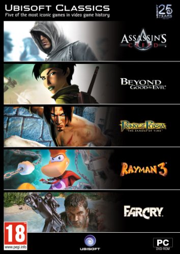 Ubisoft Classics: Assassin’s Creed, Beyond Good & Evil, Prince of Persia The Sands of Time, Rayman 3, and Far cry COMPUTER GAME