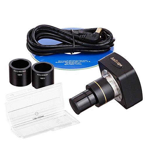 AmScope MU1000-CK 10MP USB2.0 Microscope Digital Camera Plus Calibration Kit