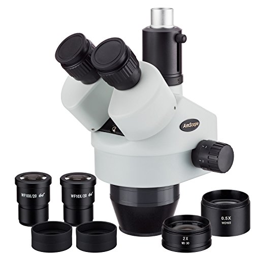AmScope SM3590T 3.5X-90X Trinocular Zoom Power Stereo Microscope Head