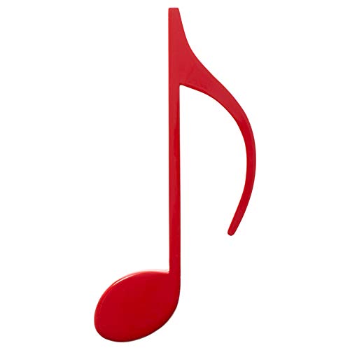 Broadway Gift 8th Eighth Music Note Glossy Red 9 Inch Wood Hanging Wall Decoration