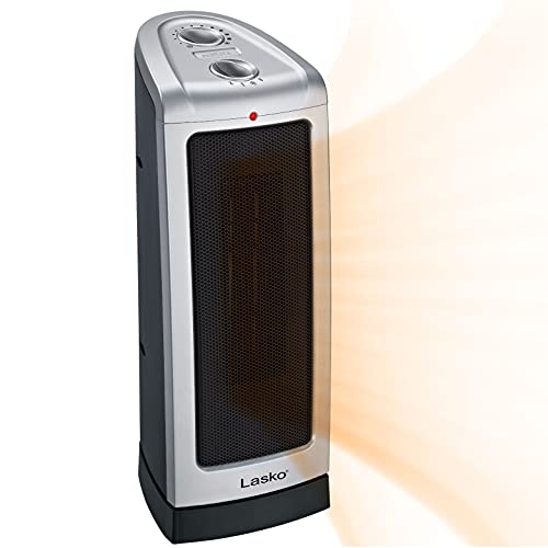 Lasko Heating Space Heater, 16 Inch, Silver