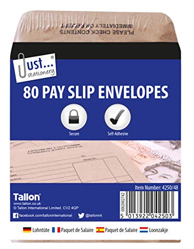 Tallon Just Stationery 100x110mm Wage Packet (Pack of 80)