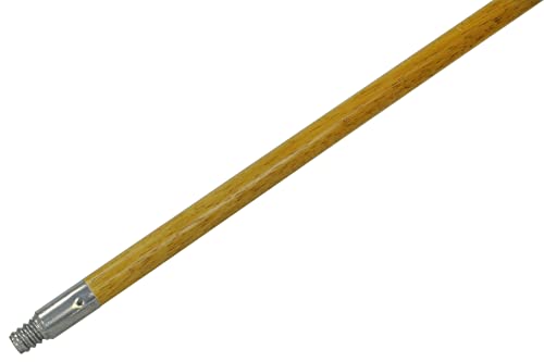 Rubbermaid Commercial Products Lacquered-Wood Broom Handle With Threaded Metal Tip, Natural for Floor Cleaning/Sweeping in Home/Office | The Storepaperoomates Retail Market - Fast Affordable Shopping