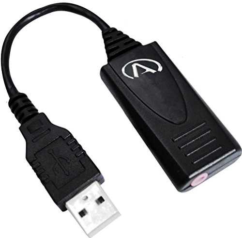 Andrea Communications C1-1024200-1 Model USB-MA External Digital Audio PC Microphone Adapter, Bypasses a computer’s internal microphone input, creating superior low-noise audio, Small form factor – compact and portable